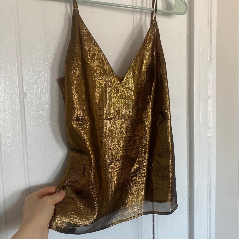 $198 NWT Cami NYC Silk Shimmering Bronze Cami Top
